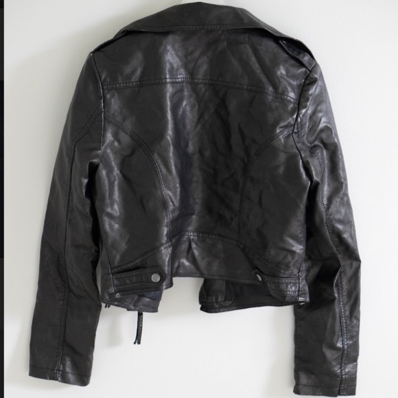 Vegan Leather Motorcycle Jacket - Picture 6 of 10